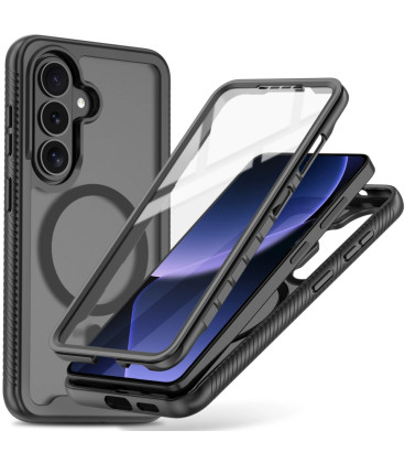 Matinis juodas dėklas Samsung Galaxy S26 telefonui "Tech-Protect Defense Magsafe"