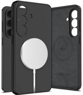 Juodas dėklas Samsung Galaxy S26 telefonui "Tech-Protect Liquid Silicone Magsafe"