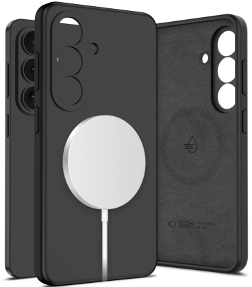Juodas dėklas Samsung Galaxy S26 telefonui "Tech-Protect Liquid Silicone Magsafe"