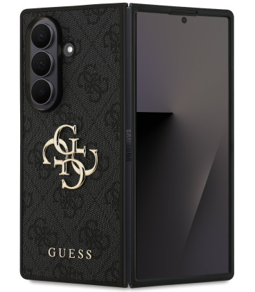 Pilkas dėklas Samsung Galaxy Z Fold 7 telefonui "Guess PU 4G Metal Logo Case"