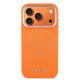 Oranžinis dėklas Apple iPhone 17 Pro Max telefonui "Guess PU Perforated 4G Logo MagSafe Case"