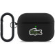 Juodas dėklas Apple Airpods Pro 3 ausinėms "Lacoste Petit Pique Croc Logo Patch Case"