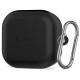 Juodas dėklas Samsung Galaxy Buds 4 / 4 Pro ausinėms "Tech-Protect Silicone Hook"