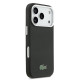 Juodas dėklas Apple iPhone 17 Pro telefonui "Lacoste PVC Iconic Petit Pique Metal Logo MagSafe Case"