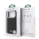 Juodas dėklas Apple iPhone 17 Pro telefonui "Lacoste PVC Iconic Petit Pique Metal Logo MagSafe Case"