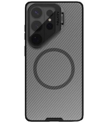 Juodas / skaidrus dėklas Samsung Galaxy S26 Ultra telefonui "Nillkin CamShield Prop Magnetic Case"