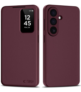 Raudonas atverčiamas dėklas Samsung Galaxy S26 telefonui "Tech-Protect Smart Wallet"