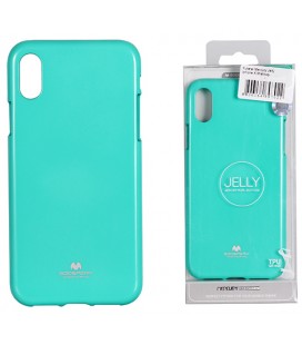 Mėtos spalvos silikoninis dėklas Apple iPhone XS Max telefonui "Mercury Goospery Pearl Jelly Case"