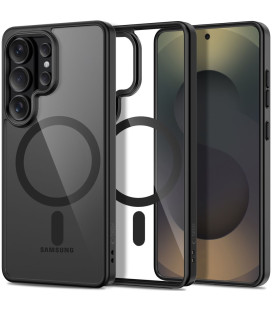 Juodas / skaidrus dėklas Samsung Galaxy S26 Ultra telefonui "Tech-Protect Magmat Magsafe"