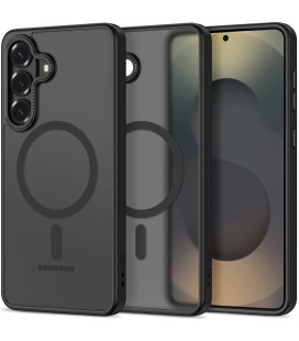 Matinis juodas dėklas Samsung Galaxy S26 telefonui "Tech-Protect MagCam Magsafe"