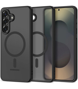 Matinis juodas dėklas Samsung Galaxy S26 Plus telefonui "Tech-Protect MagCam Magsafe"