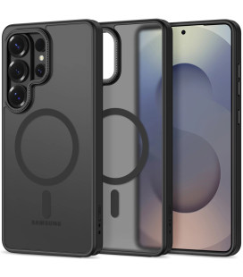 Matinis juodas dėklas Samsung Galaxy S26 Ultra telefonui "Tech-Protect MagCam Magsafe"