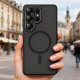 Matinis juodas dėklas Samsung Galaxy S26 Ultra telefonui "Tech-Protect MagCam Magsafe"