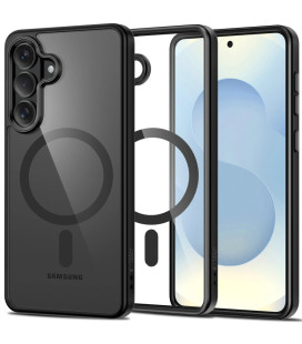 Juodas / skaidrus dėklas Samsung Galaxy S26 Plus telefonui "Tech-Protect Magmat Magsafe"