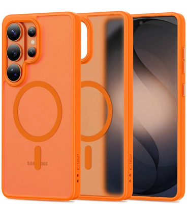 Matinis oranžinis dėklas Samsung Galaxy S26 Ultra telefonui "Tech-Protect Magmat Magsafe"