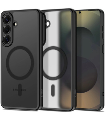 Matinis juodas dėklas Samsung Galaxy S26 telefonui "Tech-Protect BasicMag Magsafe"