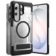 Juodas / skaidrus dėklas Samsung Galaxy S26 Ultra telefonui "Ringke UX Magnetic Magsafe"