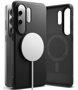 Juodas dėklas Samsung Galaxy S26 Ultra telefonui "Ringke Onyx Magnetic Magsafe"