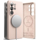 Rožinis / smėlio spalvos dėklas Samsung Galaxy S26 Ultra telefonui "Ringke Silicone Magnetic Magsafe"