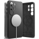 Juodas dėklas Samsung Galaxy S26 Ultra telefonui "Ringke Silicone Magnetic Magsafe"