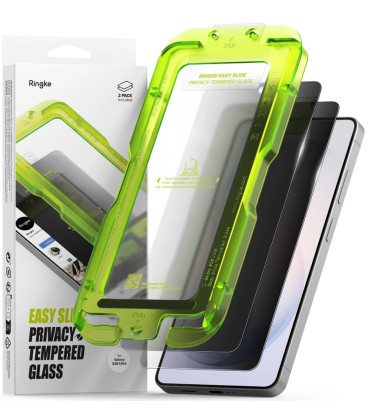 (Privacy) apsauginis grūdintas stiklas Samsung Galaxy S26 Ultra telefonui "Ringke Easy Slide 2-Pack"