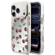 Veidrodinio efekto dėklas Apple iPhone 17 Pro Max telefonui "Guess PC/TPU Mirror Glitter Cherry MagSafe Case"