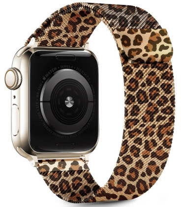 Apyrankė Apple Watch 8 / 9 / 10 / 11 / 12 / SE (40 / 41 / 42 mm) laikrodžiui "Tech-Protect Lamano Panther"