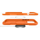 Oranžinis silikoninis dėklas Apple iPhone 17 Pro Max / 18 Pro Max telefonui "Spigen Silicone Fit MAG Magsafe"