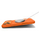 Oranžinis silikoninis dėklas Apple iPhone 17 Pro Max / 18 Pro Max telefonui "Spigen Silicone Fit MAG Magsafe"