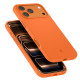 Oranžinis silikoninis dėklas Apple iPhone 17 Pro Max / 18 Pro Max telefonui "Spigen Silicone Fit MAG Magsafe"