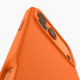 Oranžinis silikoninis dėklas Apple iPhone 17 Pro Max / 18 Pro Max telefonui "Spigen Silicone Fit MAG Magsafe"