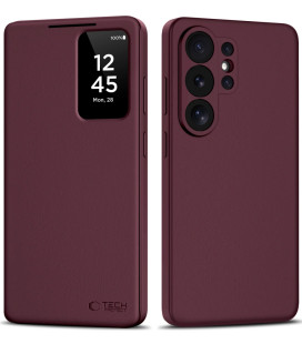 Raudonas atverčiamas dėklas Samsung Galaxy S26 Ultra telefonui "Tech-Protect Smart Wallet"