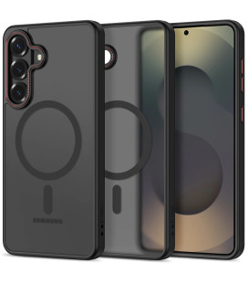 Matinis juodas / raudonas dėklas Samsung Galaxy S26 Plus telefonui "Tech-Protect MagCam Magsafe"