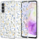 Skaidrus dėklas su gėlėmis Samsung Galaxy A37 5G telefonui "Tech-Protect Flexair Spring Flowers"