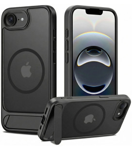 Matinis juodas dėklas Apple iPhone 16E / 17E telefonui "Tech-Protect MagRack Magsafe"