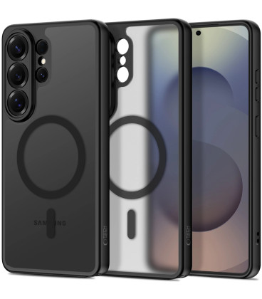 Matinis juodas dėklas Samsung Galaxy S26 Ultra telefonui "Tech-Protect BasicMag Magsafe"