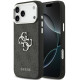Juodas dėklas Apple iPhone 17 Pro Max telefonui "Guess PU 4G Metal Logo Case"