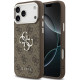 Rudas dėklas Apple iPhone 17 Pro Max telefonui "Guess PU 4G Metal Logo Case"