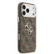 Rudas dėklas Apple iPhone 17 Pro Max telefonui "Guess PU 4G Metal Logo Case"