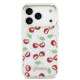 Veidrodinio efekto dėklas Apple iPhone 17 Pro telefonui "Guess IML Glitter Cherry MagSafe Case"