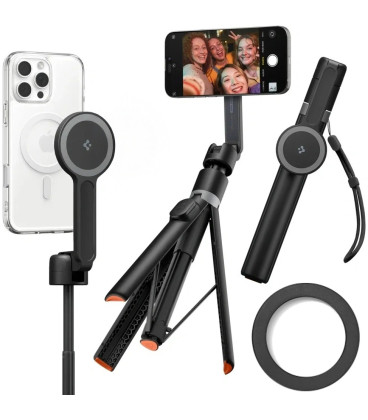 Juodas belaidis trikojis - selfie lazda "Spigen S581W Magsafe Bluetooth"