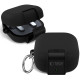 Juodas dėklas Samsung Galaxy Buds 4 / 4 Pro ausinėms "Tech-Protect Slim Hook"