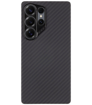 Juodas dėklas Samsung Galaxy S26 Ultra telefonui "Tactical MagForce Aramid Cover"