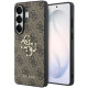 Rudas dėklas Samsung Galaxy S26 Ultra telefonui "Guess PU 4G Metal Logo Case"