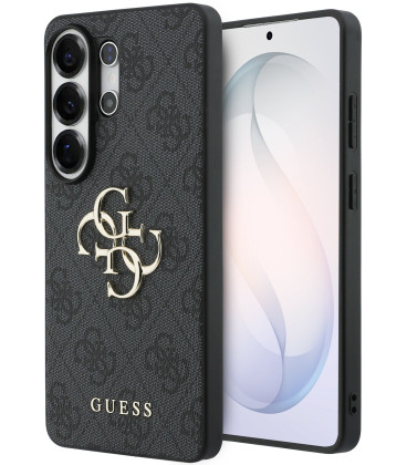 Pilkas dėklas Samsung Galaxy S26 Ultra telefonui "Guess PU 4G Metal Logo Case"