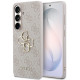 Rožinis dėklas Samsung Galaxy S26 Plus telefonui "Guess PU 4G Metal Logo Case"