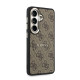 Rudas dėklas Samsung Galaxy S26 telefonui "Guess PU Leather 4G Gold Frame Magnetic Case"
