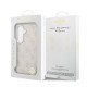 Rožinis Samsung Galaxy S26 telefonui "Guess PU Leather 4G Gold Frame Magnetic Case"