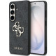 Pilkas Samsung Galaxy S26 telefonui "Guess PU 4G Metal Logo Case"