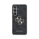 Pilkas Samsung Galaxy S26 telefonui "Guess PU 4G Metal Logo Case"